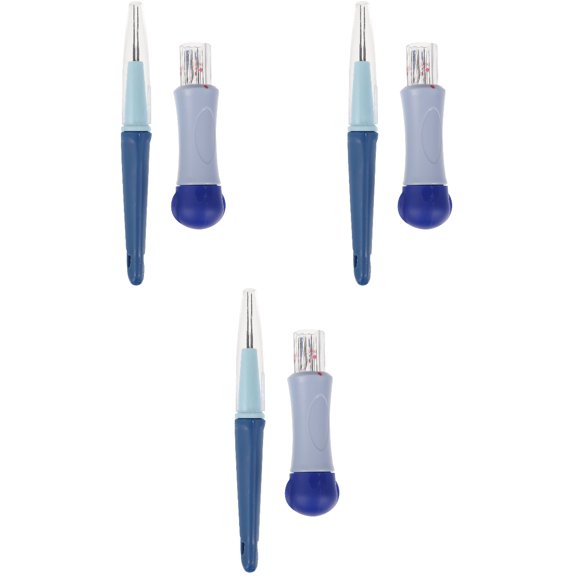 WORGEOUS 6 pcs  Punch Needles Embroidery Kit Cross Stitch Needles for Home DIY Sewing