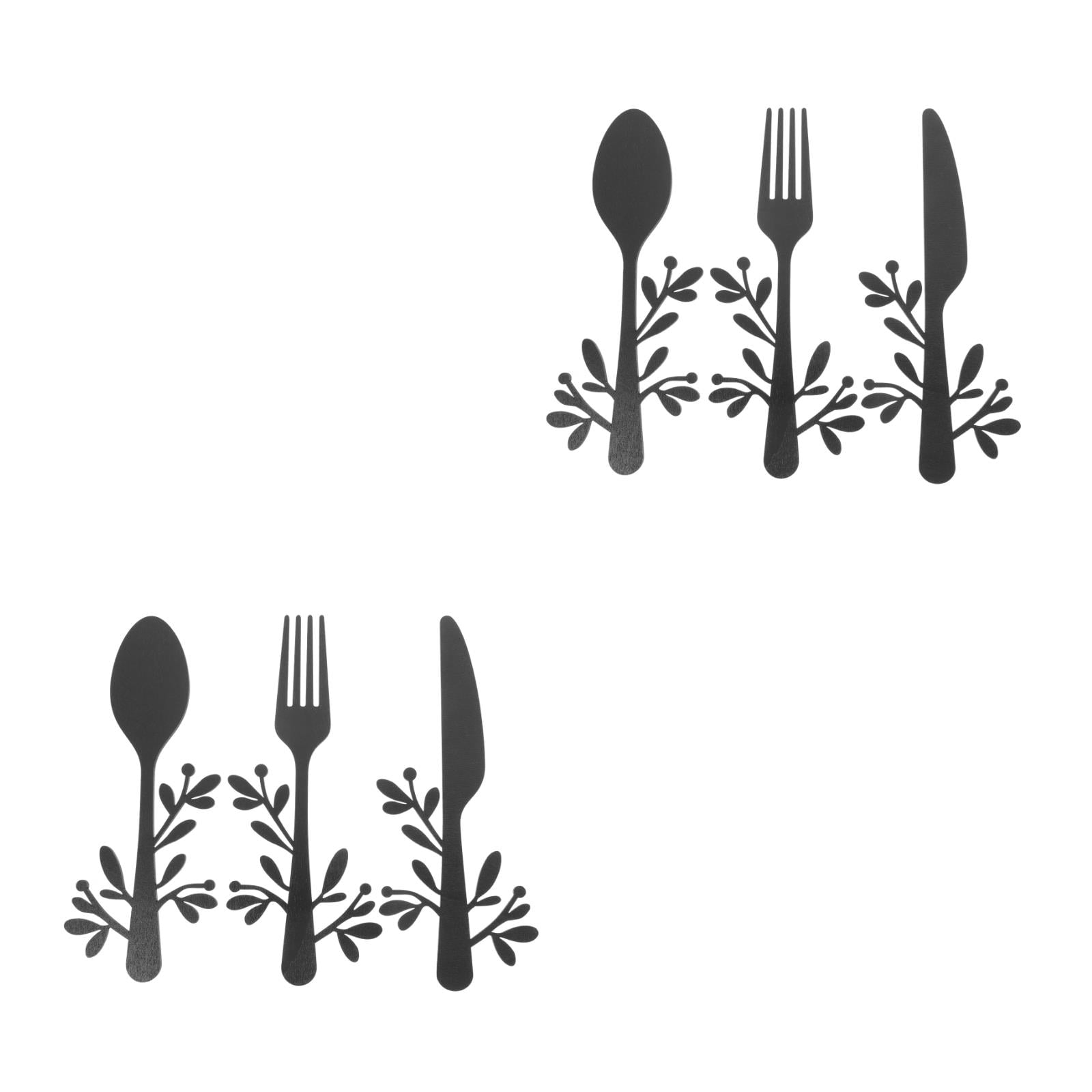 WORGEOUS 6 pcs Tableware Wall Decoration Kitchen Wall Hanging Decor ...