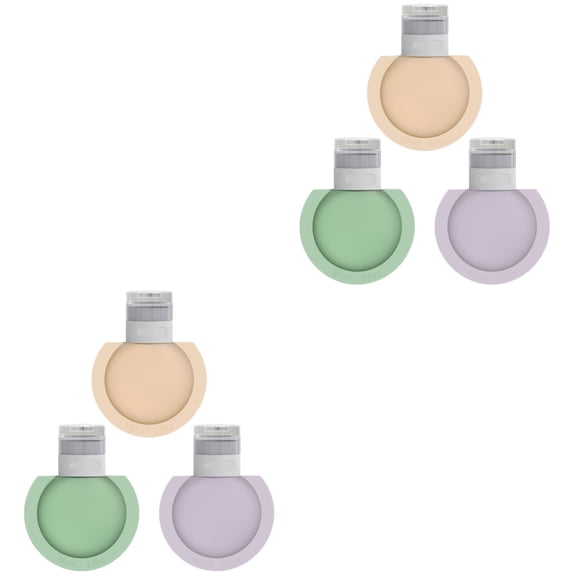 WORGEOUS 6 pcs  Travel Size Bottles Empty Toiletries Containers Lotion Bottles for Shampoo Cream(90ml)