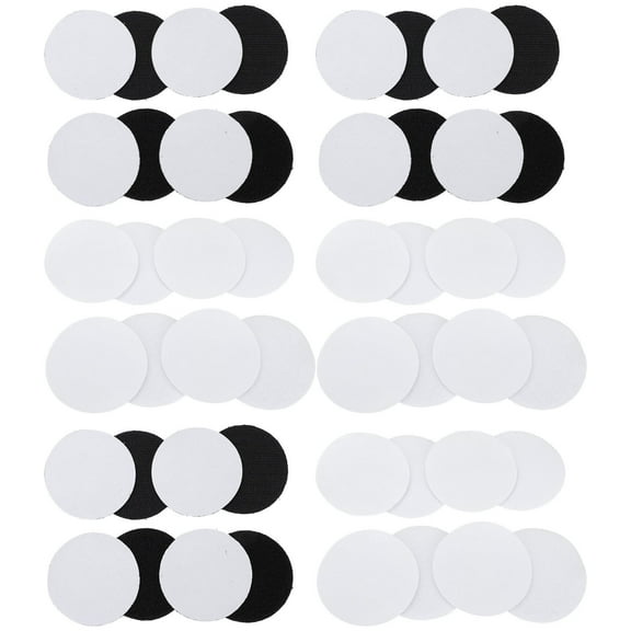 Mobutofu Office Use Carpet Fixing Stickers Black 60 Pairs 2.4x2.4in