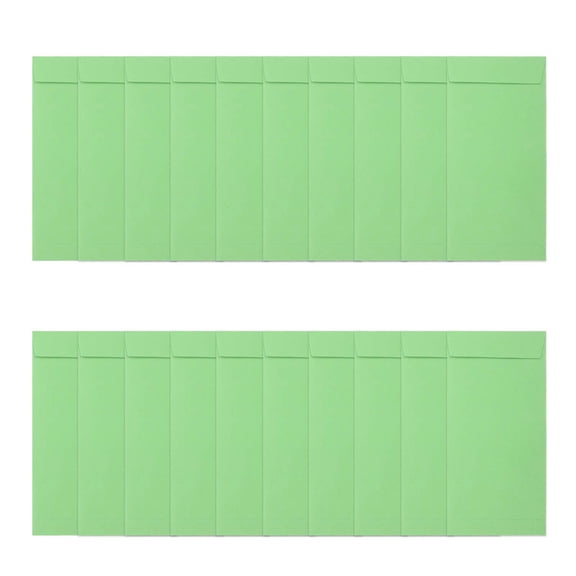 WORGEOUS 60 Pcs Envelope Paper Kraft Paper 16.50X8.00X0.14CM Green