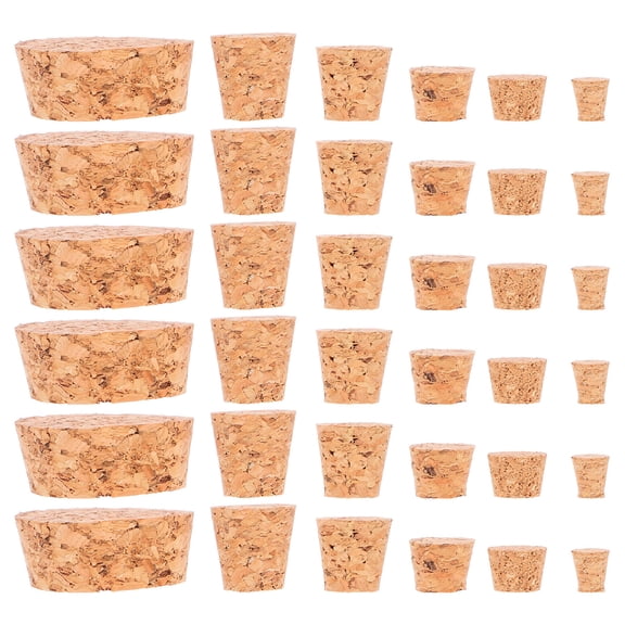 WORGEOUS  60 Pcs Wine Bottle Cork Corks for Liquor Dispenser Corkscrew