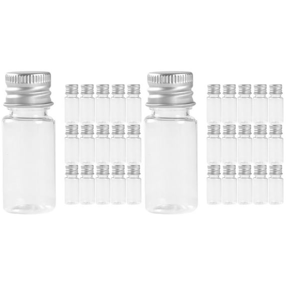 WORGEOUS 60 pcs Clear Plastic Tubes with Leak-proof Lids Plastic Storage Tubes Candy Storage Tube with Caps