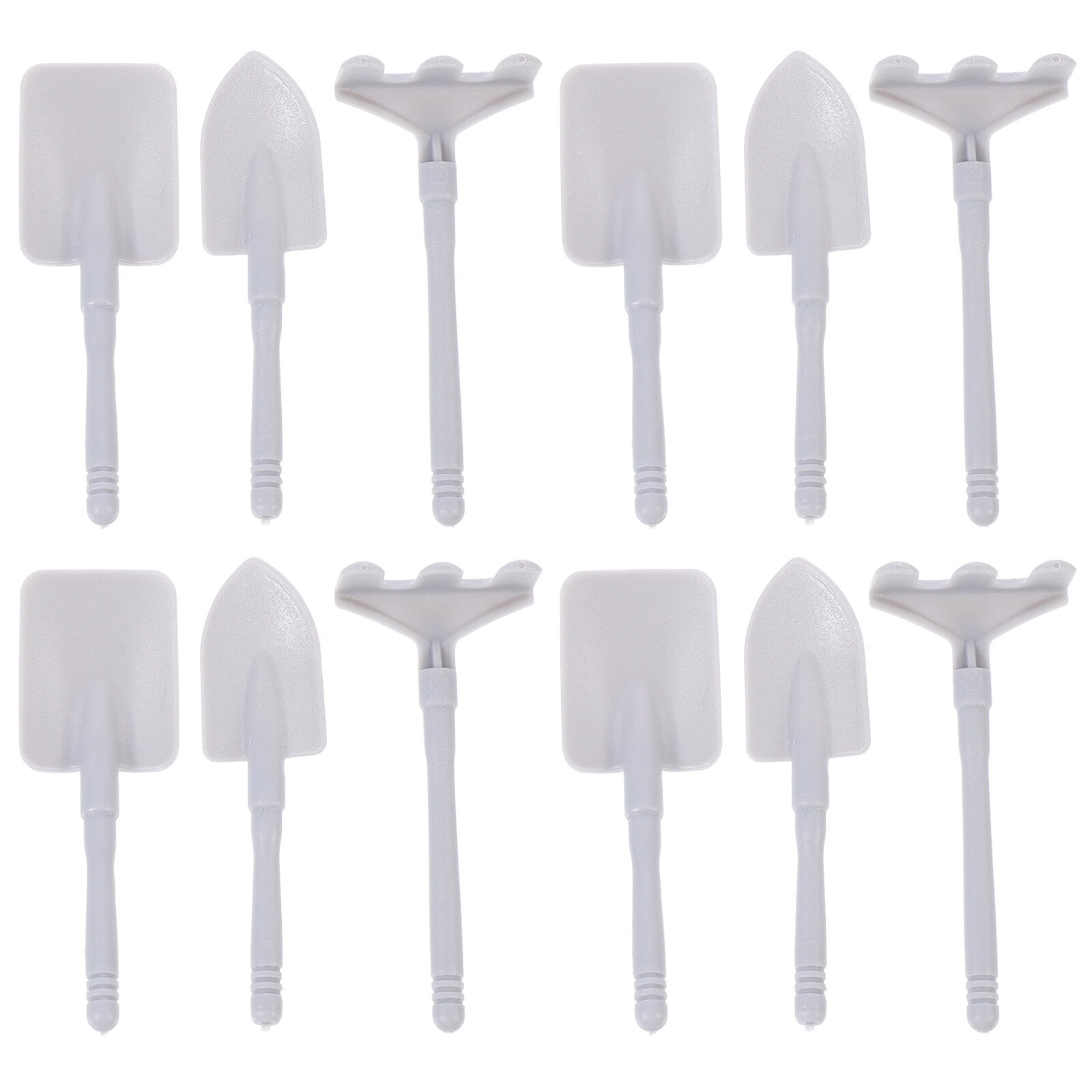 WORGEOUS 60pcs Mini House Ornaments Mini Garden Beach Rakes Shovels Mini Scene Decors