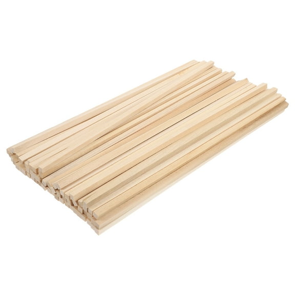HINTRMENT Square Dowel Rods Wooden 60Pcs 11.99X0.24X0.24in Unfinished