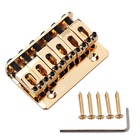 GOOHOCHY Guitar Bridge Fixed GA803 Metal 1 Set Golden