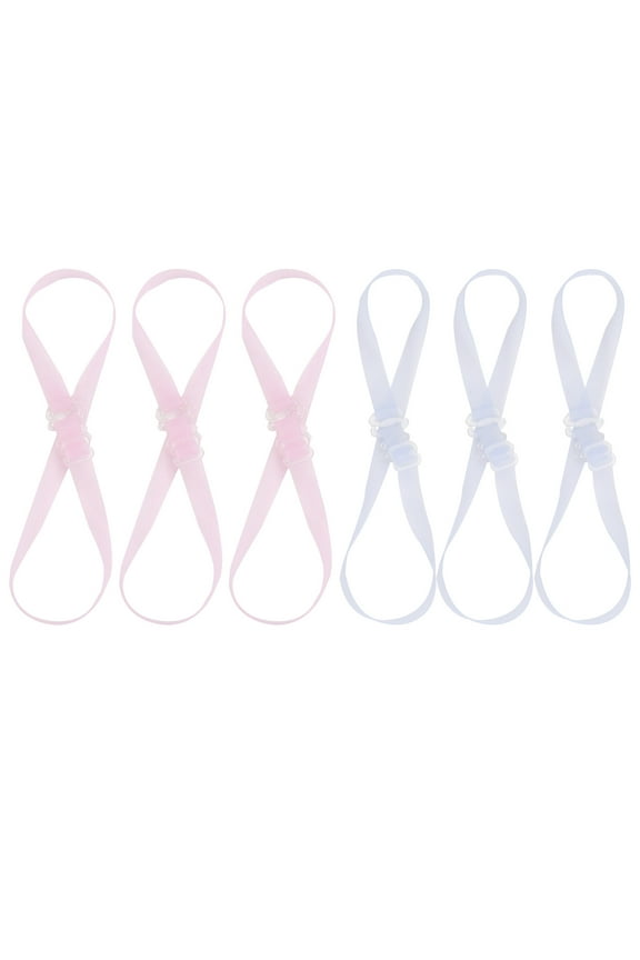 6Pairs/pack 1.0cm Colorful Adjustable Elastic Bra Straps Replacement Non