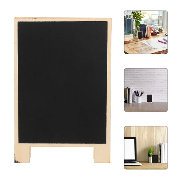 WORGEOUS 6Pcs Message Board Vintage Tabletop Chalkboard Signs for Restaurants 5.3X3.5X0.8in