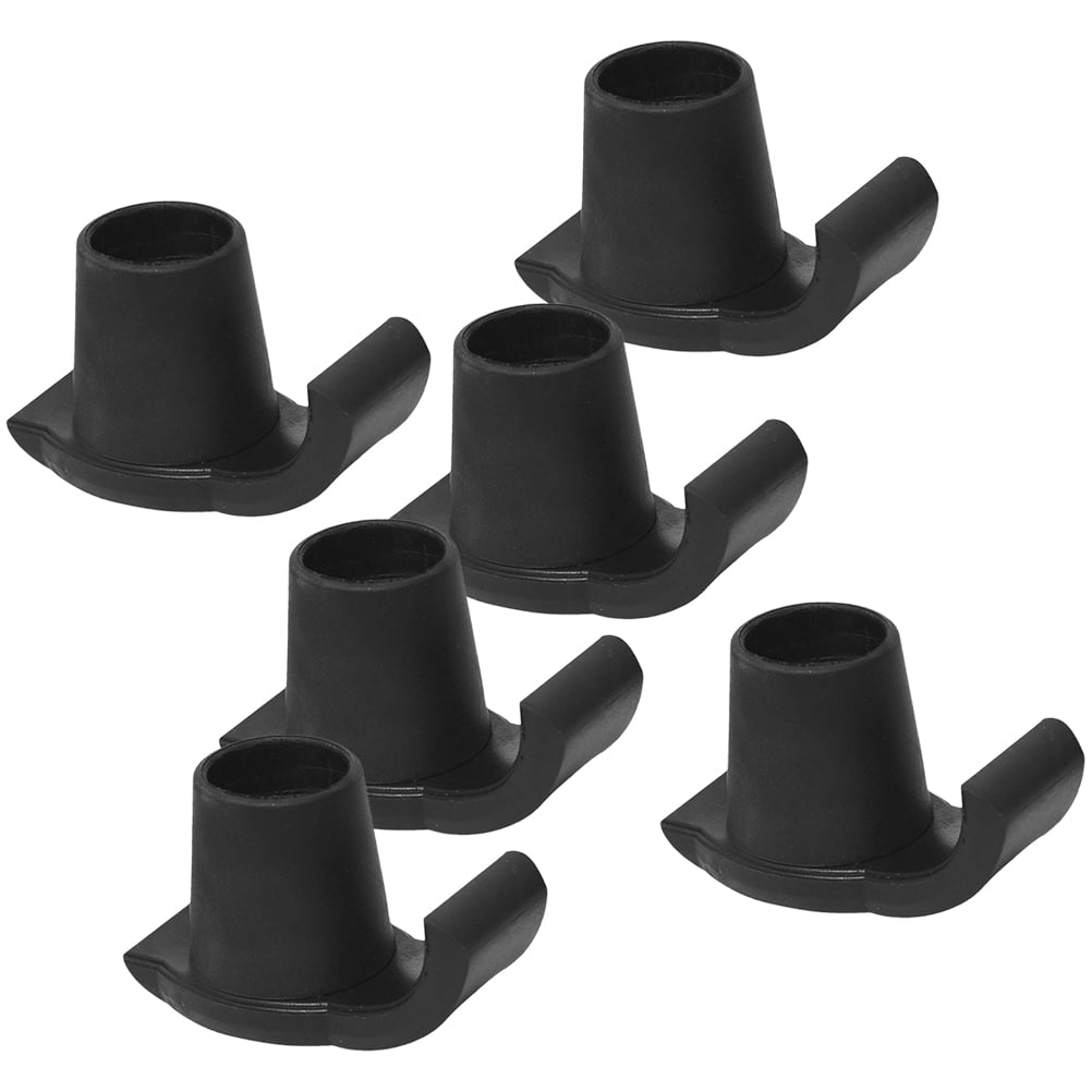 WORGEOUS 6Pcs Walker Feet Coasters Sliders for Walker Nylon Walker Ski Glides Portable Walker Skis Cane Tips