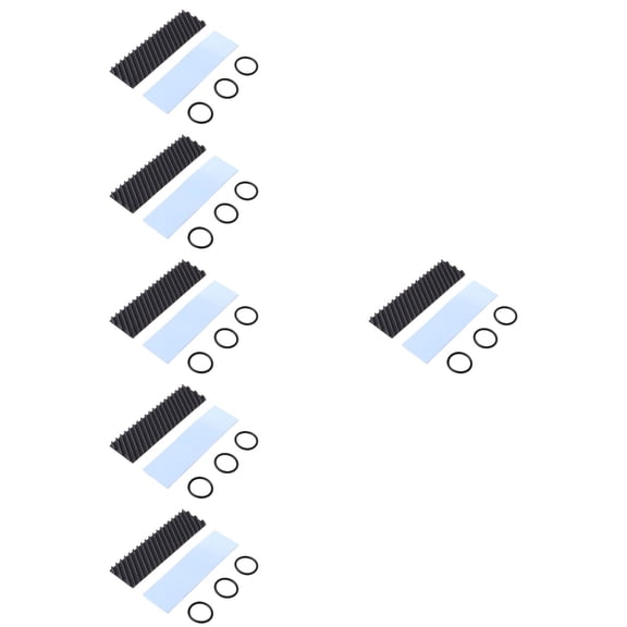 WORGEOUS 6pcs 1.5mm Diagonal Heat Sink Copper .2 Solid State Drive Metal Cooling Supply