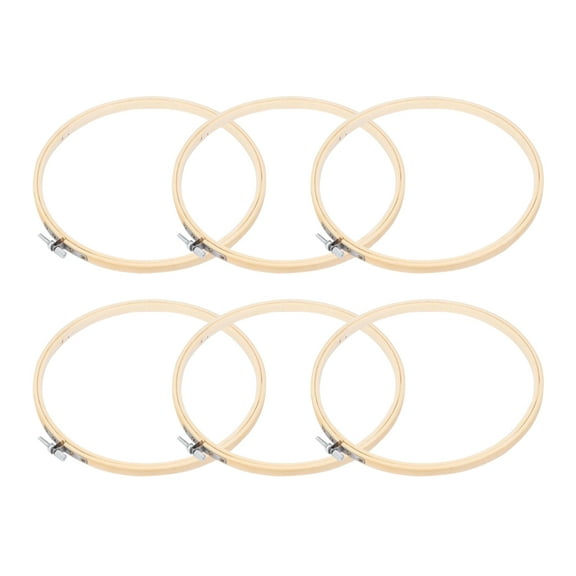 FUEENIRVA 6pcs Embroidery Hoop Frame Tool for Friends and DIY Enthusiasts Simple Design