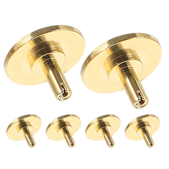 WORGEOUS 6pcs Second Hand Accessory Cap Copper Quartz Wall Clock Second Hand Caps Copper Clock Accessories For Home Hotel Clock Parts And Accessories