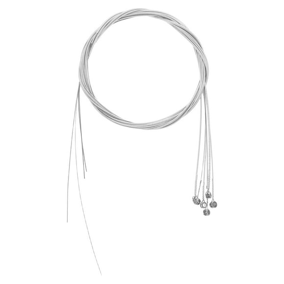 WORGEOUS 6pcs Silver Guitar Strings For Acoustic Guitar Classical Guitar Parts Heavy Metal Guitar Strings Electric Guitar Strings