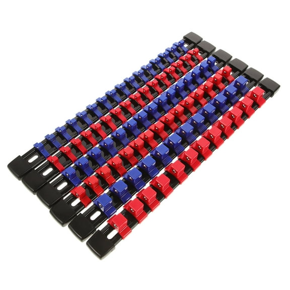 BESTYASH Socket Wrench Organizer Set, Rectangular Storage Box, Assorted Colors, 6 Pieces, Tool Holder