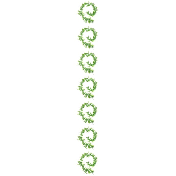 WORGEOUS 7 pcs Simulation Leaf Vine Artificial Leaf Garland Plastic Greenery Vine