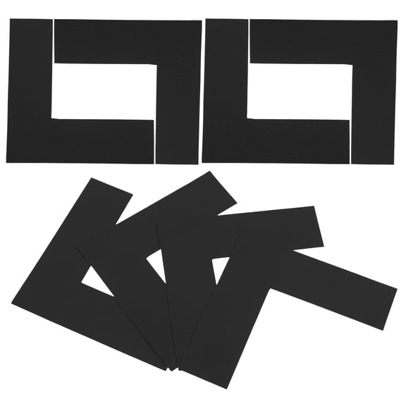 WORGEOUS 8 PCS Tape Marking Applicator Location Corners Warehouse Desk Markers Rounded Office Black