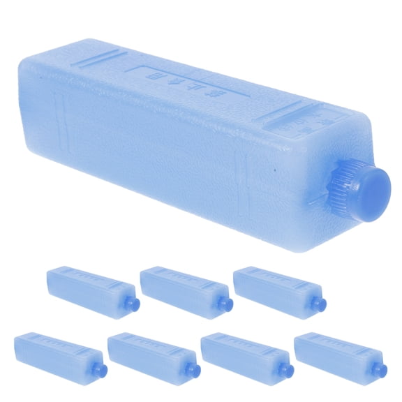 WORGEOUS 8-Piece Reusable Threshold Ramp Set with Ice Crystals for Cooling and Freshness Preservation