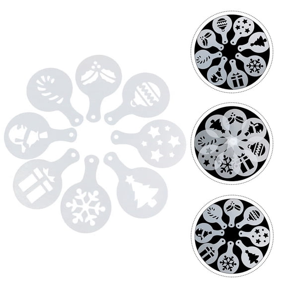 BESTYASH 8Pcs Nonstick White Plastic Cake Mold for Fondant Chocolate Candy Baking