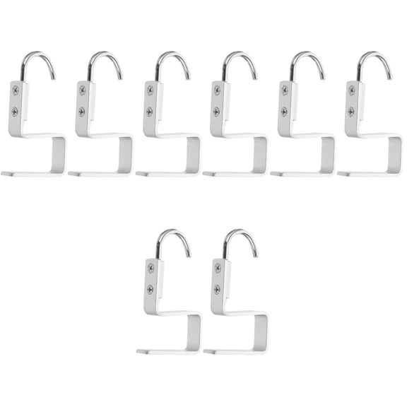 WORGEOUS 8 pcs Desk Hanging Storage Hook Handbag Hook Desk Table Bag Hanger Tableside Bag Metal Hook