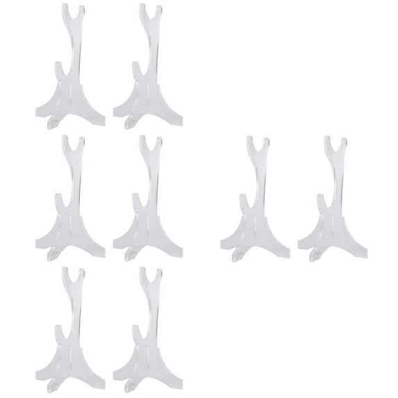WORGEOUS 8-Piece Double-Tier Display Rack for Desktop - Storage Stand and Holder
