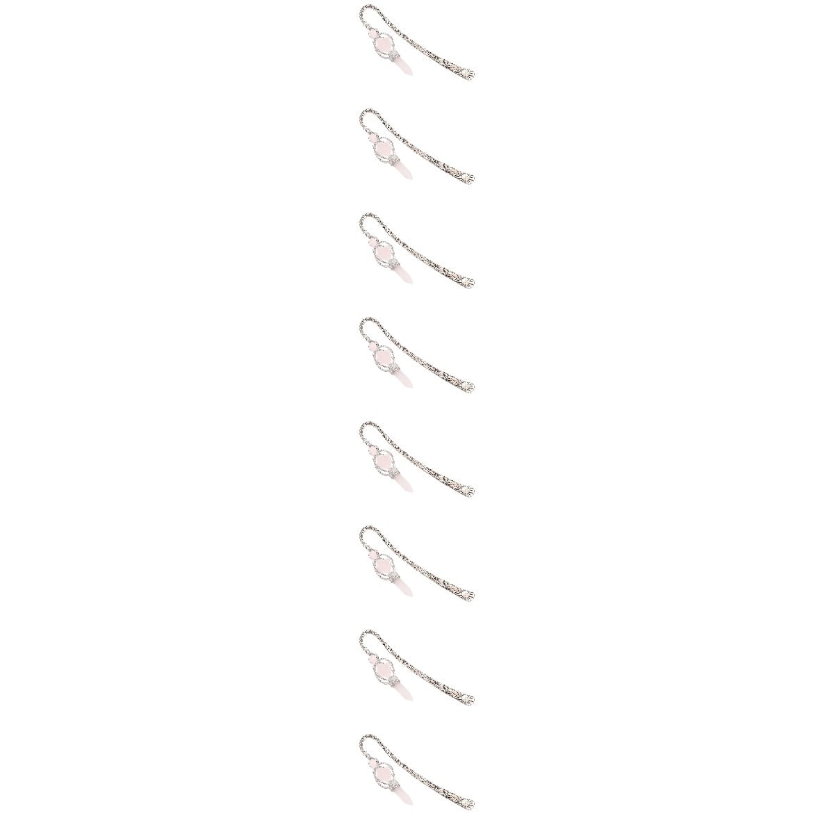 WORGEOUS 8-Piece Crystal Bookmarks Set, Hanging Reading Tags, Unique Decorative Book Markers for Books