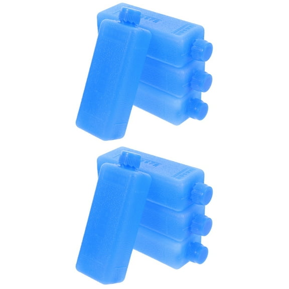WORGEOUS 8 pcs Freezer Packs For Air Conditioner Fan Ice Packs Ice Blocks Cooler Freezer Packs Reusable Ice Packs