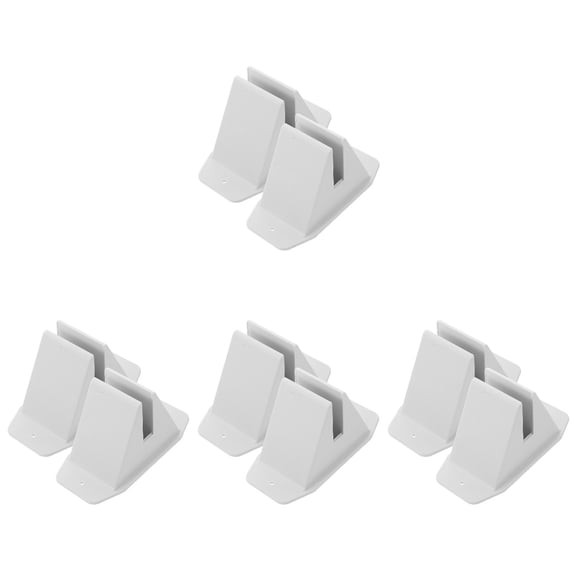 WORGEOUS 8 pcs Garden Fence Bases Lawn Picket Fence Stand Holder Yard Fence Supply for Garden