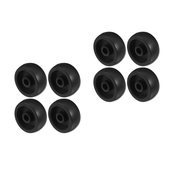 WORGEOUS 8 pcs Heavy Duty Roller For Running Equipment Universal Caster Wheel For Gym Wear-Resistant Fitness Wheel Exercise Bike Wheel Gym Roller Replacement