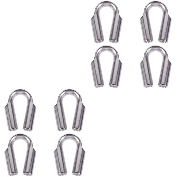 WEUVEB Chicken Heart Cable Fastener for Rope, Fixing Workpiece, 8 Pieces Set
