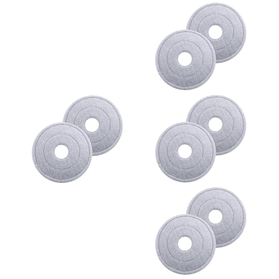 WORGEOUS 8 pcs Round Mop Heads Replacement Mop Heads Refill Water Absorption Mop Head