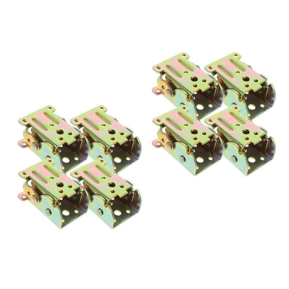 WORGEOUS 8 pcs Table Leg Support Hinge Foldable Support Bracket 90 Degree Locking Hinges for Cabinet& Furniture