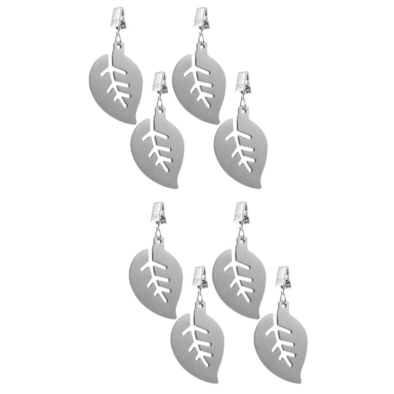 GETAJGHSD Stainless Steel Tablecloth Weights 8 Pieces 2.8x1.9in Clips for Home and Family Use