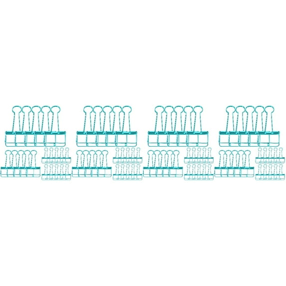 WORGEOUS 80 Pcs Mini Binder Clips Binder Clips Colored Bills Clips Document Clips Stainless Steel Bill Clips