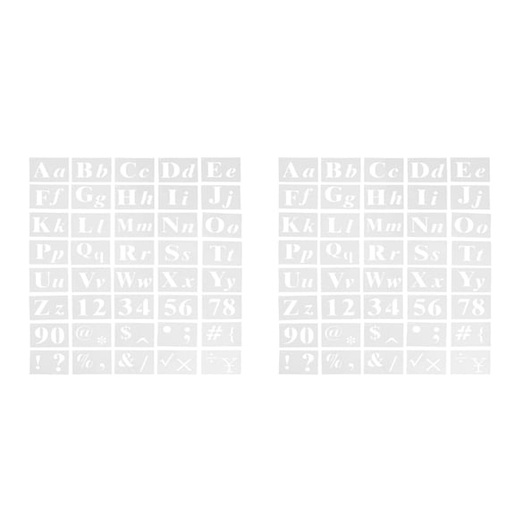 WORGEOUS 80 pcs Gothic Letter Stencils For Painting Reusable Stencils Calligraphy Letter Number Symbol Drawing Template Kit For Journal Scrapbook Signage Diy Art Project