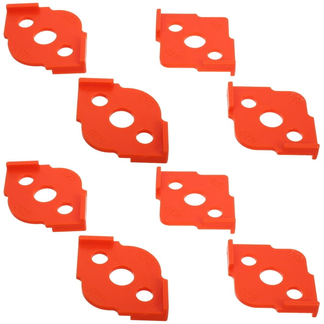 WORGEOUS 8PCS Radius Jig Router Templates Corner Radius Routing WORGEOUS 8PCS Radius Jig Router Templates Corner Radius Routing