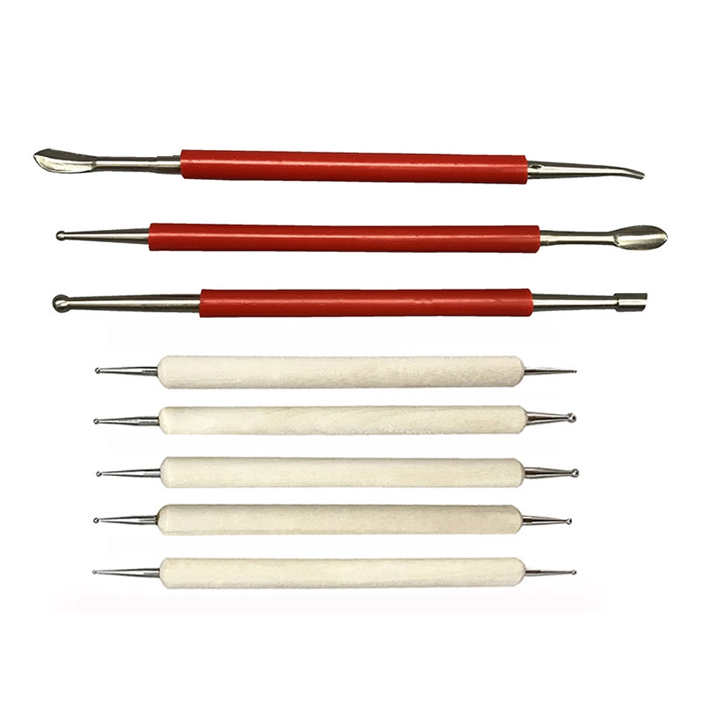 5-Piece Clay Sculpting Tools Set - Silicone & Stainless Steel Dual Ended, For Pottery & Crafts - View #7