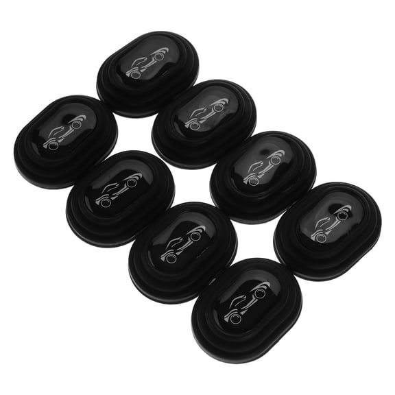 GETAJGHSD 8Pcs Black Silicone Car Door Protector Pads Shock Absorber Cushion