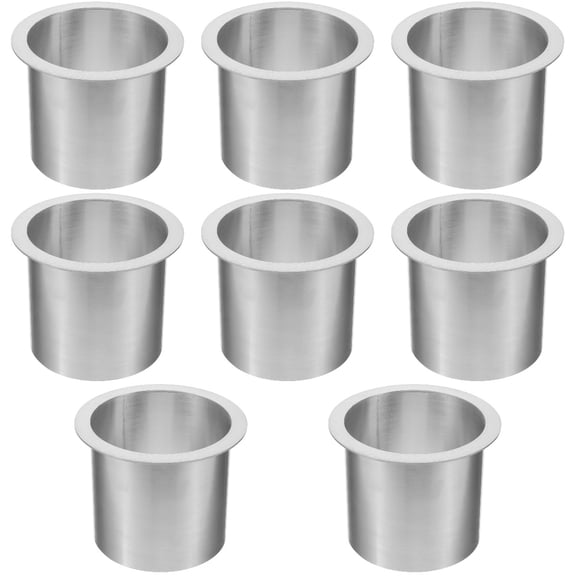 WORGEOUS 8pcs Metal Trash Chute Grommet Kitchen Counter Waste Chute Grommet Round Trash Grommet