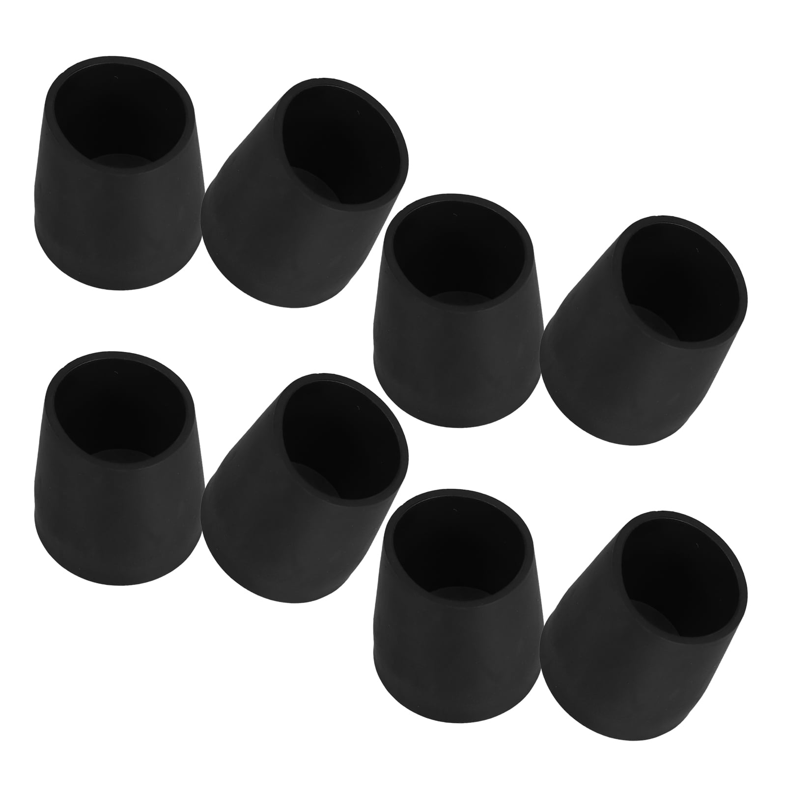 WORGEOUS 8pcs Rubber Cane Tips Non-Slip Leg Caps For Walking Sticks Shower Chairs And Furniture Legs Heavy Duty Replacement Tips For Cane