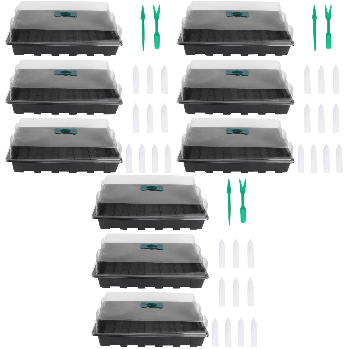 WORGEOUS 9 Sets Sprouting Box Kit Sturdy Planting Breeding Box Set (24 ...