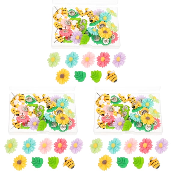 WORGEOUS 90 Pcs Cartoon Tacks Decorative Thumbtacks Small Pushpins Paper Brads for Decor