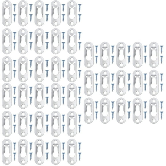 Mobutofu Keyhole Hangers Easy Install for Artwork and Mirrors 90Pcs