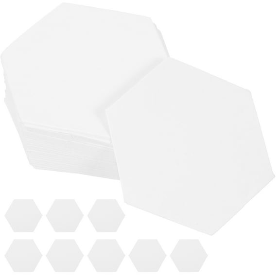WORGEOUS 900 Pieces Hexagonal Drawing Craft Paper for Patchwork, Creative and Reusable Decorative Crafting Tool