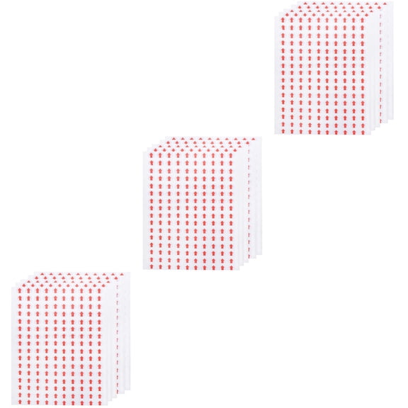 Worgeous 9600 PCS 10mm Self Adhesive Sticky Red Arrow Labels Removable Small Circle Dot Stickers Product Inspection Defect Indicator Tape (White+Red)