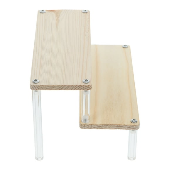 WORGEOUS Acrylic Tiered Display Stand Perfume Jewelry And Cosmetic Step Display Shelf Organizer Dresser Vanity Or Retail Use Multi-Level Display Riser