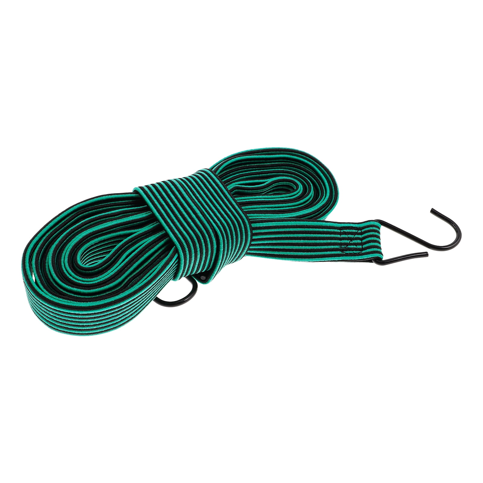 WORGEOUS Adjustable Flat Bungee Cord With Hooks Heavy Duty Outdoor Elastic Straps For Tarps Tents And Cargo Motorcycle Cars Bikes Luggage Rack