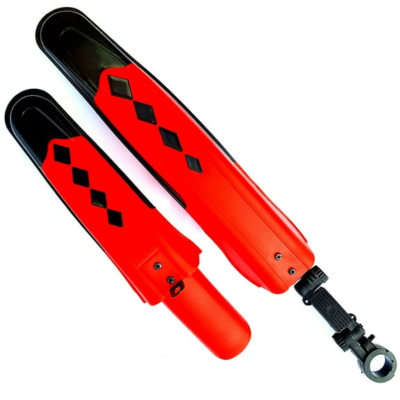 WORGEOUS Adjustable Mountain Bike Mudguard Set for Cycling Tire Front/Rear (56 x 42cm)