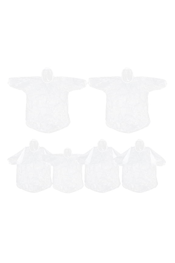 Adult Poncho Rain Coats for Women Removable Galleries Door Transparent