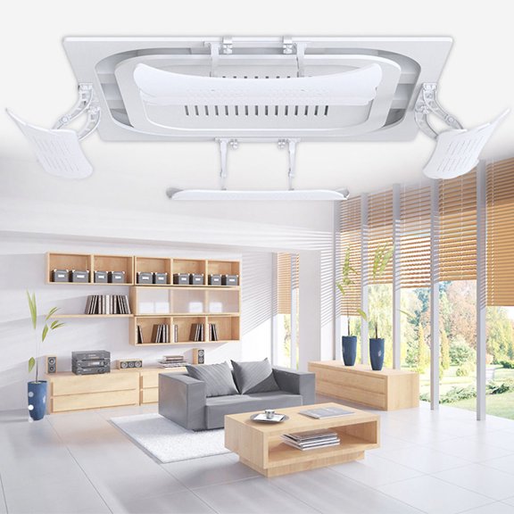BESTYASH Air Conditioning Outlet Baffle Plate White ABS Anti Blast 1Pcs for Home or Office Cooling System