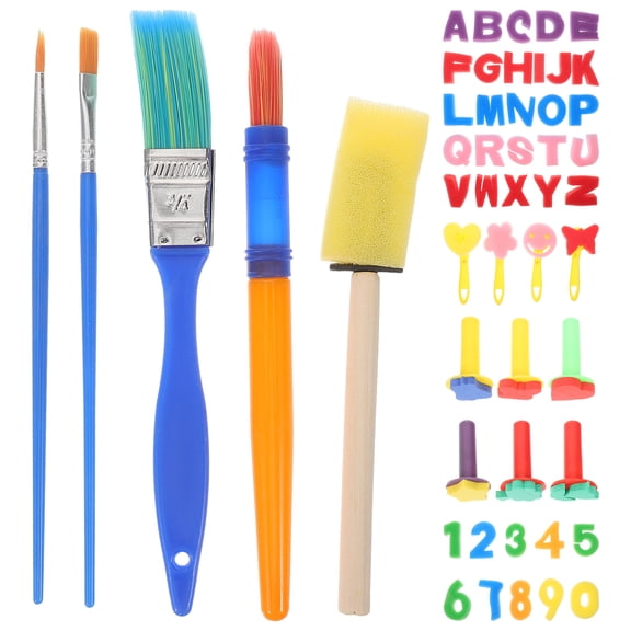 WORGEOUS Alphabet Sponge Unicorn Toys for Girls Kids Books Kit Fish Tank Decorations Fluff Travel Child